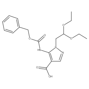 5-{[(benzyloxy)carbonyl]amino}-1-(2,2-diethoxyethyl)-1H-pyrazole-4-carboxylic acid Structure
