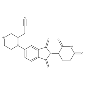 2-{1-[2-(2,6-dioxopiperidin-3-yl)-1,3-dioxo-2,3-dihydro-1H-isoindol-5-yl]piperazin-2-yl}acetonitrile Structure