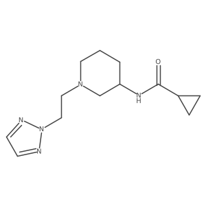 N-{1-[2-(2H-1,2,3-triazol-2-yl)ethyl]piperidin-3-yl}cyclopropanecarboxamide Structure