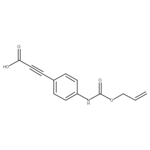 3-(4-{[(Prop-2-en-1-yloxy)carbonyl]amino}phenyl)prop-2-ynoic acid结构式