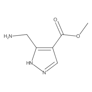 methyl 3-(aminomethyl)-1H-pyrazole-4-carboxylate Structure