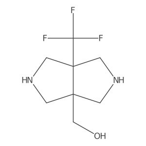 [6a-(Trifluoromethyl)-octahydropyrrolo[3,4-c]pyrrol-3a-yl]methanol结构式