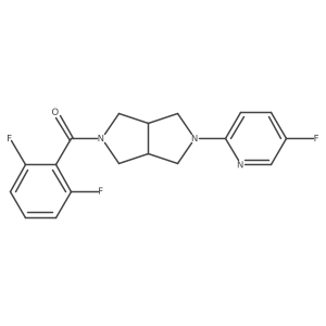 2-[5-(2,6-Difluorobenzoyl)-octahydropyrrolo[3,4-c]pyrrol-2-yl]-5-fluoropyridine结构式
