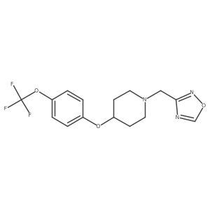 1-[(1,2,4-Oxadiazol-3-yl)methyl]-4-[4-(trifluoromethoxy)phenoxy]piperidine结构式