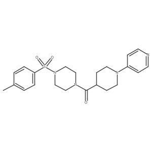 [4-[(4-Methylphenyl)sulfonyl]-1-piperazinyl][1-(4-pyridinyl)-4-piperidinyl]methanone Structure