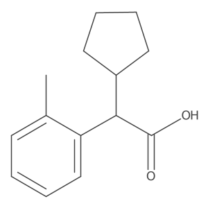 2-Cyclopentyl-2-(o-tolyl)acetic acid Structure
