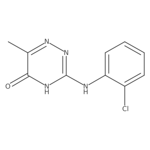 3-[(2-Chlorophenyl)amino]-6-methyl-1,2,4-triazin-5-ol结构式