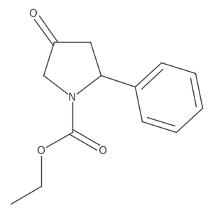 Ethyl 4-oxo-2-phenylpyrrolidine-1-carboxylate Structure