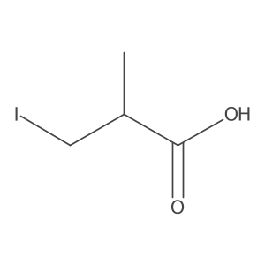 3-Iodo-2-methylpropanoic acid Structure