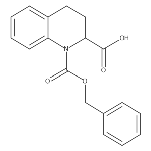 (R)-1-((Benzyloxy)carbonyl)-1,2,3,4-tetrahydroquinoline-2-carboxylic acid Structure