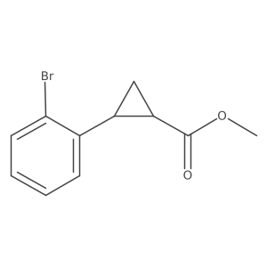 rel-Methyl (1R,2R)-2-(2-bromophenyl)cyclopropanecarboxylate Structure