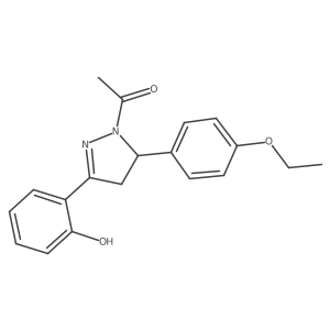 1-(5-(4-ethoxyphenyl)-3-(2-hydroxyphenyl)-4,5-dihydro-1H-pyrazol-1-yl)ethanone Structure