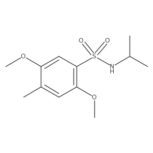 N-isopropyl-2,5-dimethoxy-4-methylbenzenesulfonamide结构式