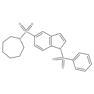 5-(Azepane-1-sulfonyl)-1-benzenesulfonyl-1h-indole Structure