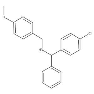 [(4-Chlorophenyl)phenylmethyl][(4-methoxyphenyl)methyl]amine Structure