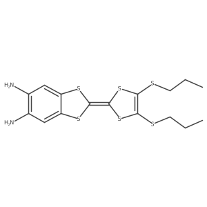 2-[4,5-Bis(propylthio)-1,3-dithiol-2-ylidene]-1,3-benzodithiole-5,6-diamine Structure