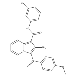 2-amino-N-(3-chlorophenyl)-3-(4-methoxybenzoyl)indolizine-1-carboxamide结构式