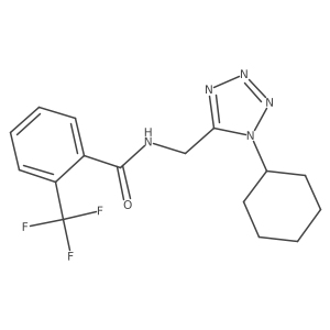 N-((1-cyclohexyl-1H-tetrazol-5-yl)methyl)-2-(trifluoromethyl)benzamide Structure