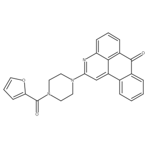 2-[4-(2-furoyl)-1-piperazinyl]-7H-naphtho[1,2,3-de]quinolin-7-one Structure