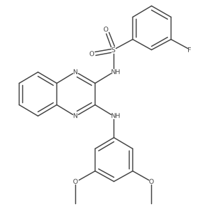n-{3-[(3,5-Dimethoxyphenyl)amino]quinoxalin-2-yl}-3-fluorobenzenesulfonamide Structure