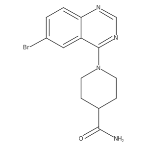 1-(6-Bromoquinazolin-4-yl)piperidine-4-carboxamide结构式