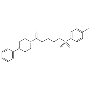 4-methyl-N-(4-oxo-4-(4-(pyridin-2-yl)piperazin-1-yl)butyl)benzenesulfonamide Structure