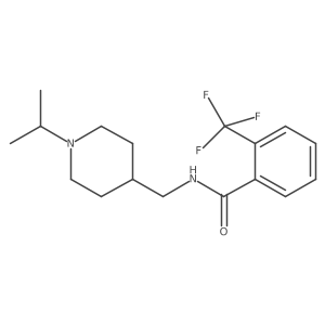 N-((1-isopropylpiperidin-4-yl)methyl)-2-(trifluoromethyl)benzamide Structure