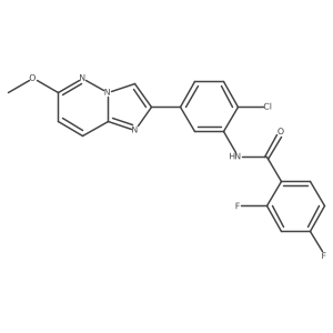 N-(2-chloro-5-(6-methoxyimidazo[1,2-b]pyridazin-2-yl)phenyl)-2,4-difluorobenzamide Structure