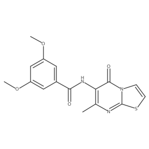 3,5-dimethoxy-N-(7-methyl-5-oxo-5H-thiazolo[3,2-a]pyrimidin-6-yl)benzamide Structure