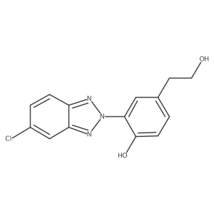 2-(5-chloro-2H-benzotriazole-2-yl)-4-(2-hydroxyethyl)phenol结构式