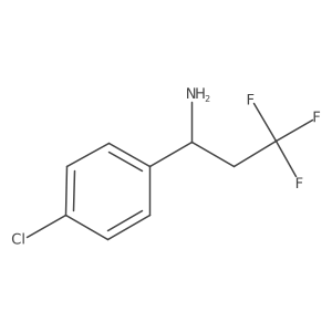 1-(4-Chlorophenyl)-3,3,3-trifluoropropan-1-amine Structure