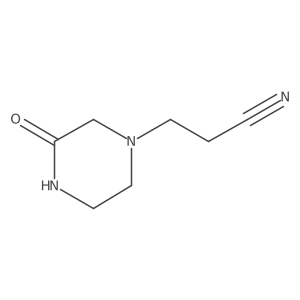 3-(3-Oxopiperazin-1-yl)propanenitrile Structure