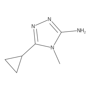 Cn1c(N)nnc1C1CC1结构式