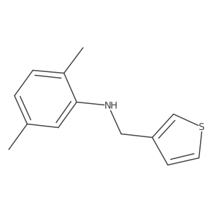 2,5-dimethyl-N-(thiophen-3-ylmethyl)aniline结构式