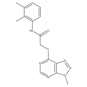N-(2,3-dimethylphenyl)-2-((3-methyl-3H-[1,2,3]triazolo[4,5-d]pyrimidin-7-yl)thio)acetamide结构式