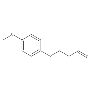 3-[(4-Methoxyphenyl)sulfanyl]propanal Structure