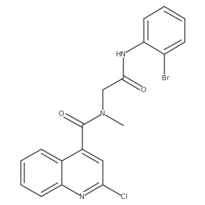 N-(2-Bromophenyl)-2-[1-(2-chloroquinolin-4-YL)-N-methylformamido]acetamide结构式