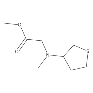 Methyl 2-[methyl(thiolan-3-yl)amino]acetate结构式