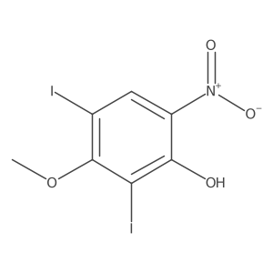 2,4-Diiodo-3-methoxy-6-nitrophenol Structure