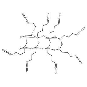 Octakis(3-azidopropyl)octasilsesquioxane结构式