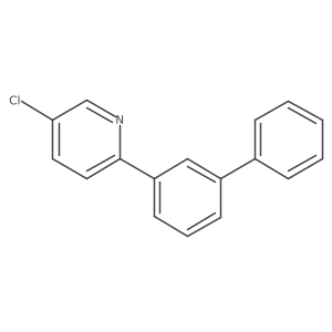 2-[1,1'-Biphenyl]-3-yl-5-chloropyridine结构式