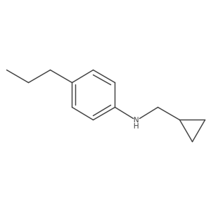 N-(cyclopropylmethyl)-4-propylaniline Structure