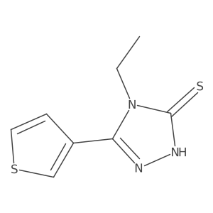 4-ethyl-5-(thiophen-3-yl)-4H-1,2,4-triazole-3-thiol Structure