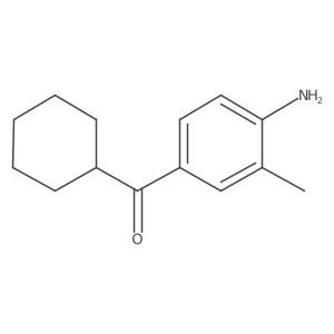 Cc1cc(C(=O)C2CCCCC2)ccc1N结构式