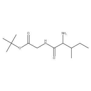 S,S (2-Amino-3-methylpentanoylamino)acetic acid tert-butyl ester结构式