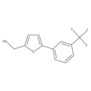 [5-[3-(Trifluoromethyl)phenyl]thiophen-2-yl]methanol Structure