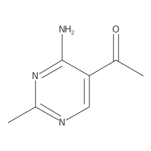 1-(4-Amino-2-methylpyrimidin-5-yl)ethanone结构式