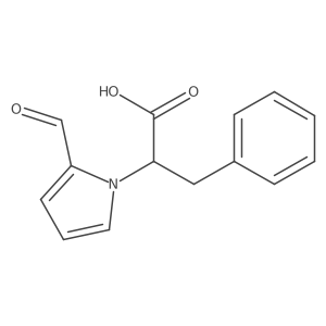 (R)-2-(2-Formyl-1H-pyrrol-1-yl)-3-phenylpropanoic acid结构式