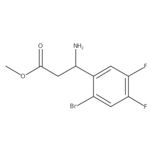 Methyl (S)-3-amino-3-(2-bromo-4,5-difluorophenyl)propanoate结构式