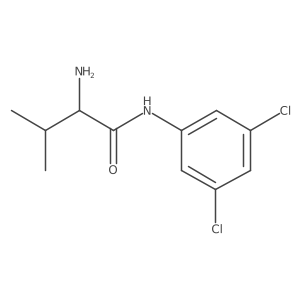 (2S)-2-amino-N-(3,5-dichlorophenyl)-3-methylbutanamide结构式